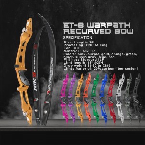 Bogha athfhillteach 68inchnika le géag carbóin C1 le haghaidh lámhach spórt lasmuigh