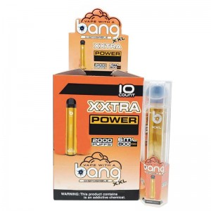 Bang XXL XXL VEN indiúscartha PEN Leictreonach Toitíní Gléas 800Mah Battery 6ml Pods folamh gal bunaidh bunaidh 2000 Puffs Kit Mórdhíola