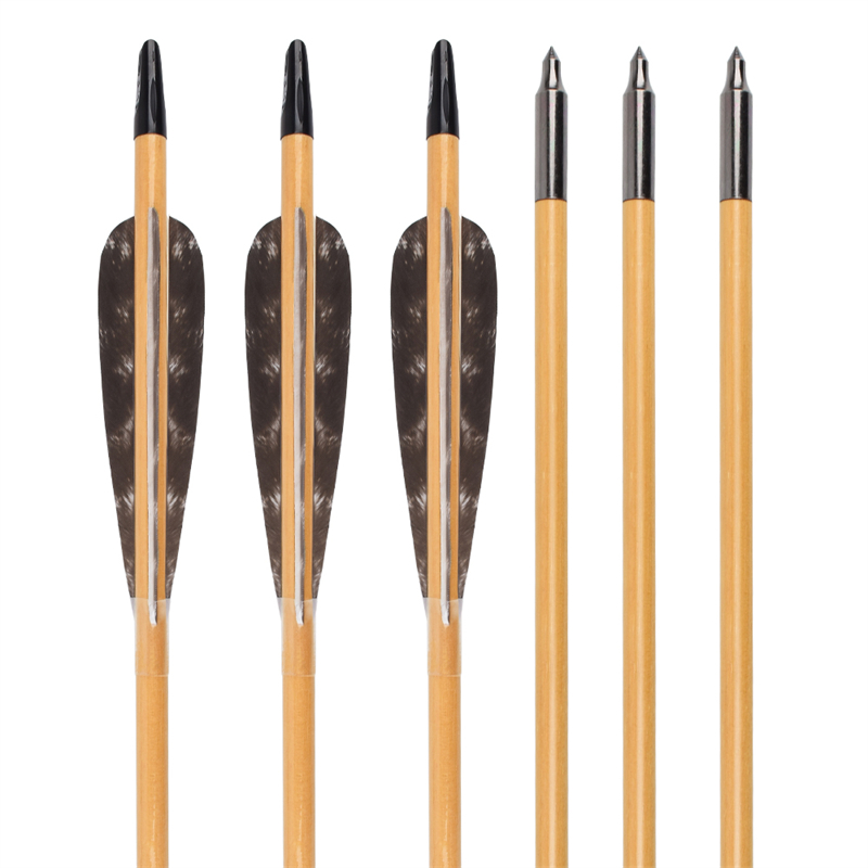Elong Allamuigh 117025-01 OD8MM 32Inch adhmaid arrow Boghdóireacht Lámhach Bow Traidisiúnta