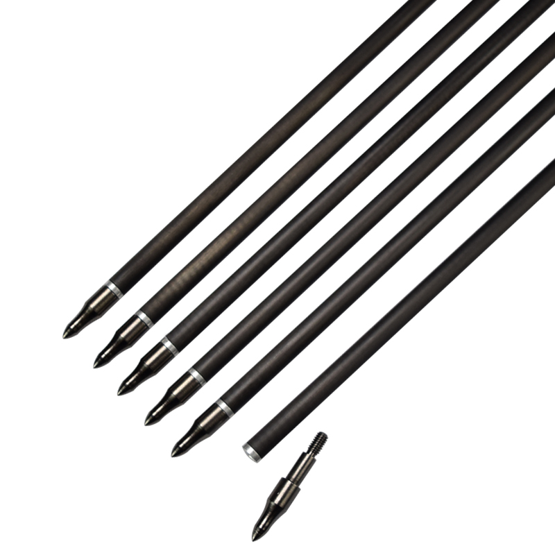 Elong Allamuigh 114454 ID6.2mm SP500 30inch Snáithín Carbóin arrow An Tuirc Cleite Archery Lámhach
