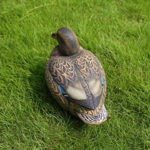 Plaisteach Lifelike Mallard Duck Decoy Cearc le haghaidh Fiach Lámhach Iascaireacht Baile Gairdín Maisiú