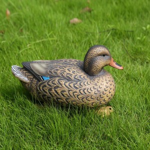 Plaisteach Lifelike Mallard Duck Decoy Cearc le haghaidh Fiach Lámhach Iascaireacht Baile Gairdín Maisiú