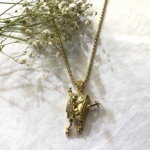 Inleagtha Zirron Spongebob Hip Hop Necklace
