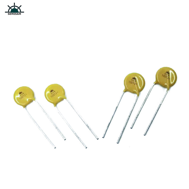 An tSín Friotóir Friotóir ODM Buí Silicon 10d121 trastomhas 10mm varistor ocsaíd miotail le haghaidh solas LED