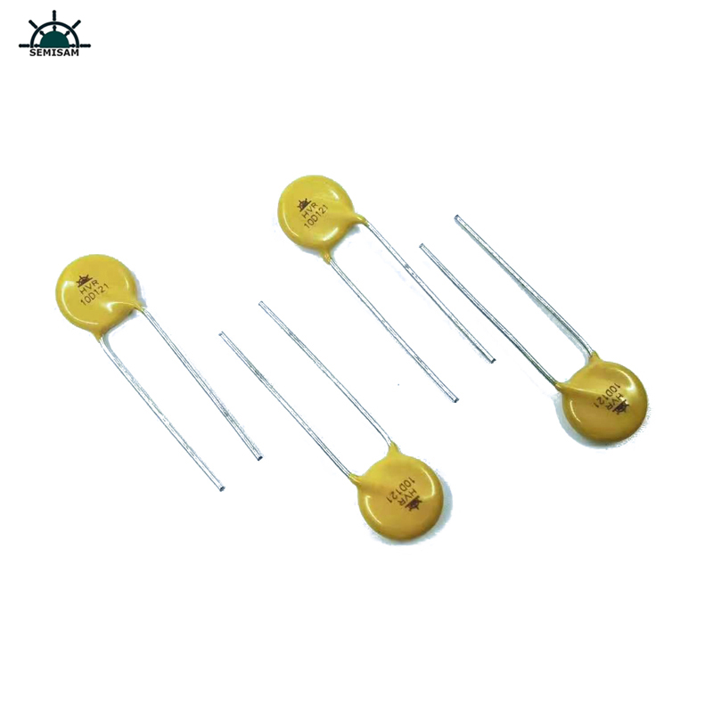 An tSín Friotóir Friotóir ODM Buí Silicon 10d121 trastomhas 10mm varistor ocsaíd miotail le haghaidh solas LED