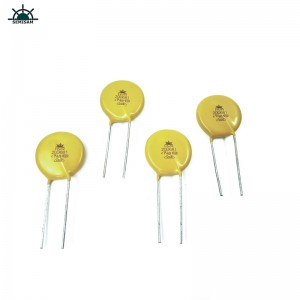 TSín Monaróir Bunaidh, Yellow Silicon Mov 20mm 20d681 680v Zov Varistor Mov le haghaidh cosaint ró-ualach