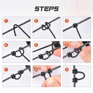 Elong Allamuigh 280083 Boghdóireacht D Lúb Rope 5inches BoksTring Boghdóireacht Ag Freastal ar Thread D Lúibe ROP ROPE Ábhar Nocking T teaghrán rópa lúibe