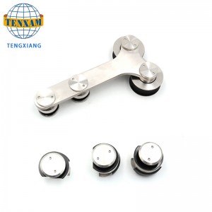 Táirgí Díolacháin Teo Crochta Rothaí Cruach dhosmálta Gloine Deasmhaigh Córas Doras Sleamhnáin Sleamhnáin