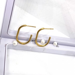 Óir Gold Cruach dhosmálta Plating 18K N14K Earring fonsa