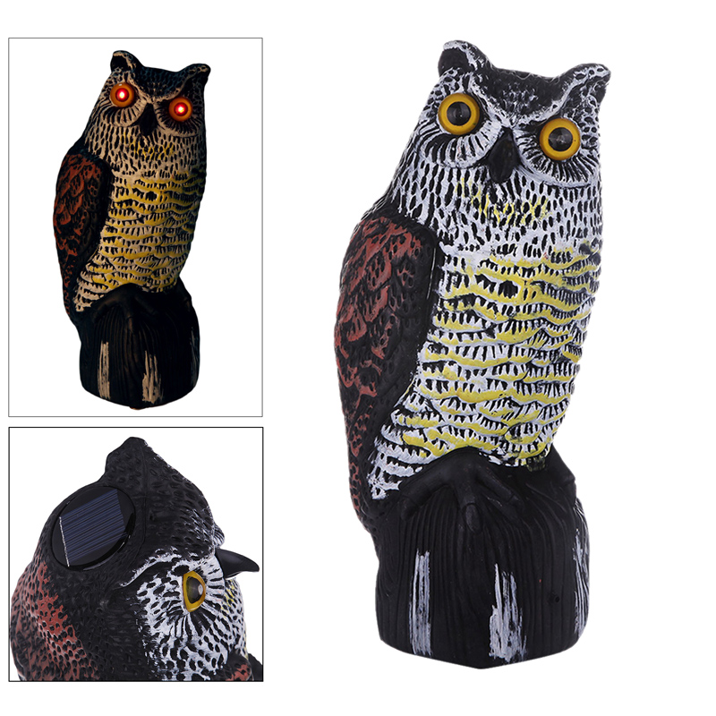 Mór Gréine Gréine Plaisteacha Plaisteacha Owl Decoy Dealbh Gairdín Scarecrow Scarecrow