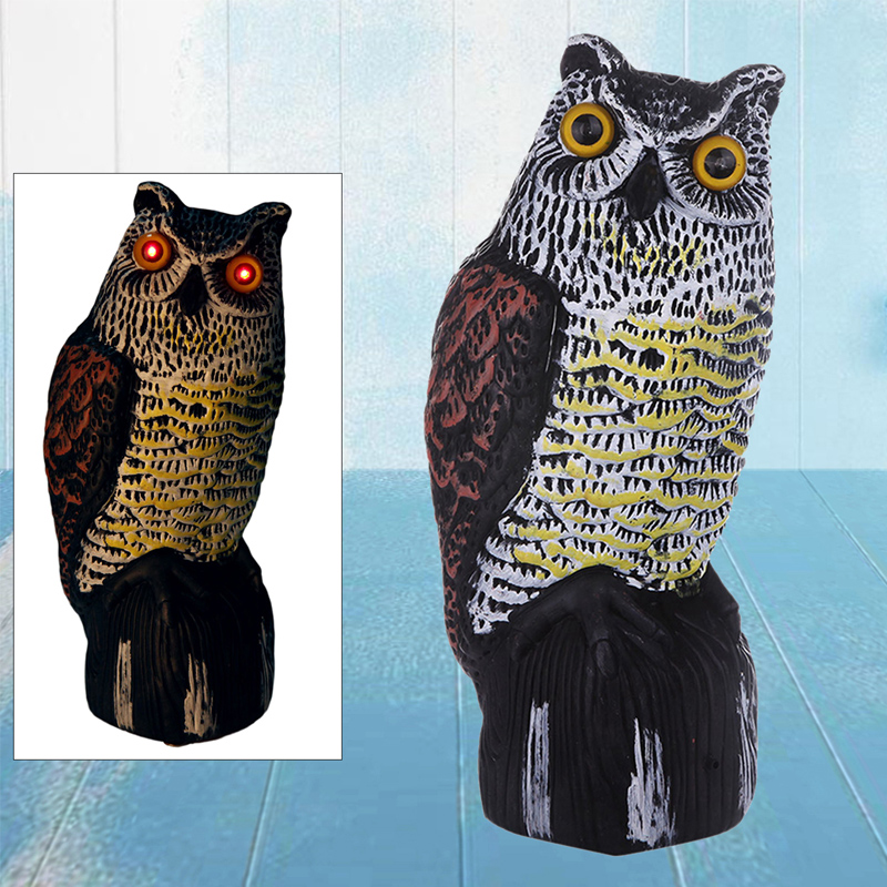 Mór Gréine Gréine Plaisteacha Plaisteacha Owl Decoy Dealbh Gairdín Scarecrow Scarecrow