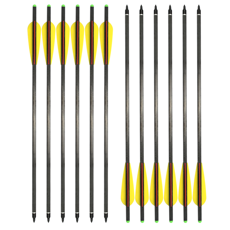Elong Allamuigh 117805 18inch Boltaí Carbóin OD 8.8mm Spóirt Fiach Crossbow Boghdóireacht ag baint úsáide as Bolts