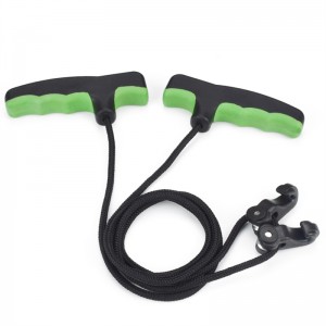 Nika Boghdóireacht 454012 Crossbows Rope Láimhseáil Dúbailte do Bhuail Bogha Lámhach Crossbows Rope Cocker Aid Cocking Tool