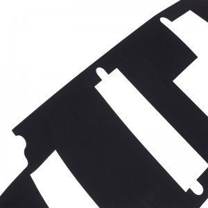 Lasair retardant agus éasca a fhilleadh pp bileog inslithe 0.25mm cumhacht inslithe gasket dubh 3716 Bileog inslithe