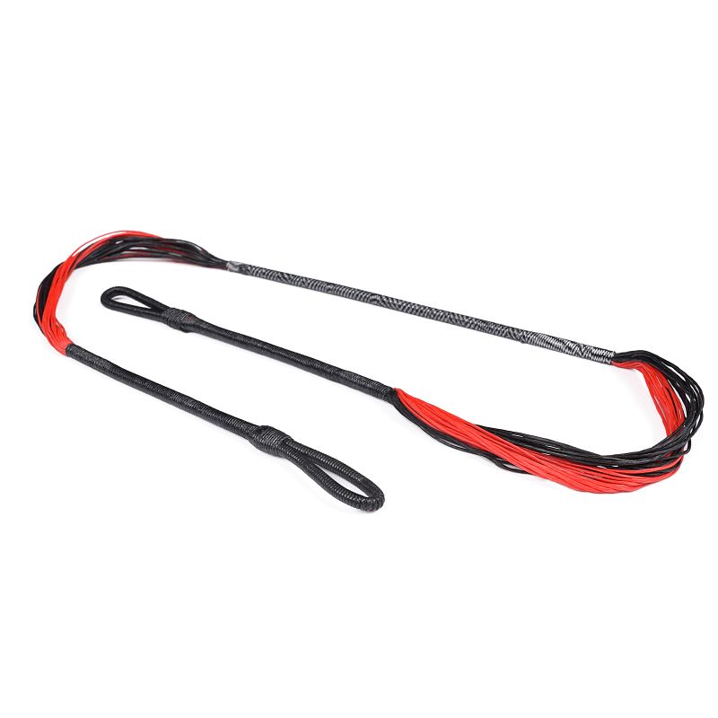 Elong Allamuigh 280110-01 26.6Inch 28 Snáitheanna Crossbow Teaghrán Dearg Dearg Oiriúnach doníos móná 150LBS Repurve Crossbow