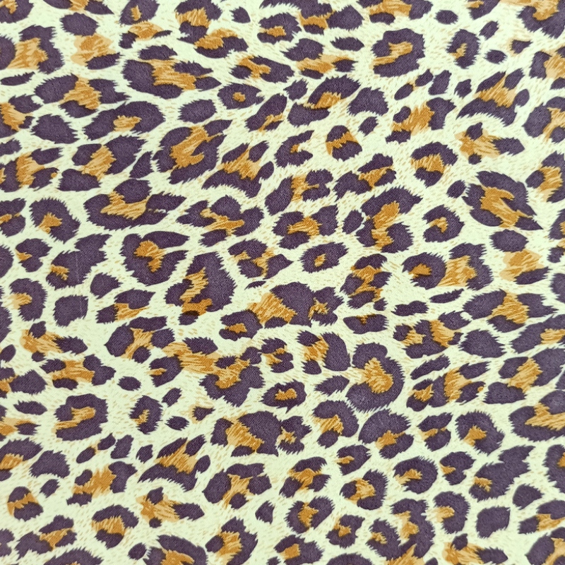 Athchúrsáil Priontáil Leopard Poileistir