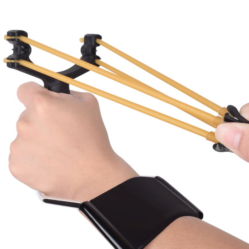 Elong Allamuigh 3100G4-BK gairmiúil slingshot gairmiúil, sileadh amuigh faoin aer sling Sling lámhaigh le catapult wrist do dhaoine fásta agus páistí