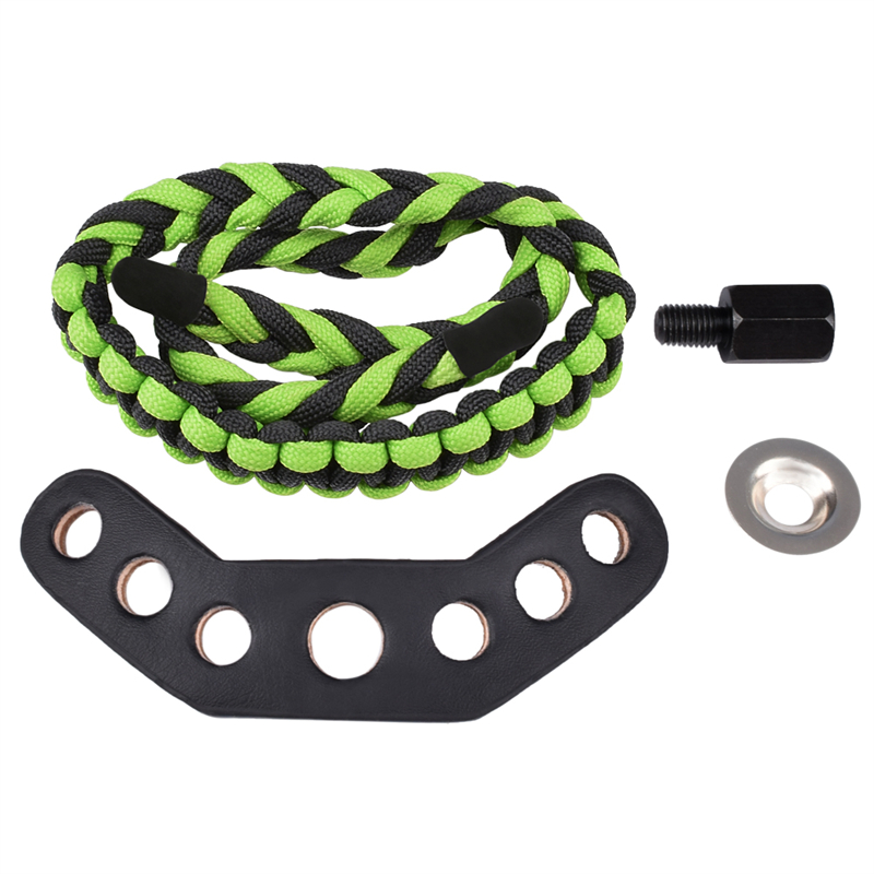 Elong Allamuigh 470015 Wrist Sling Sling Leather Gromet Gromet Green Boghdóireacht Bok Lámhach Fiach