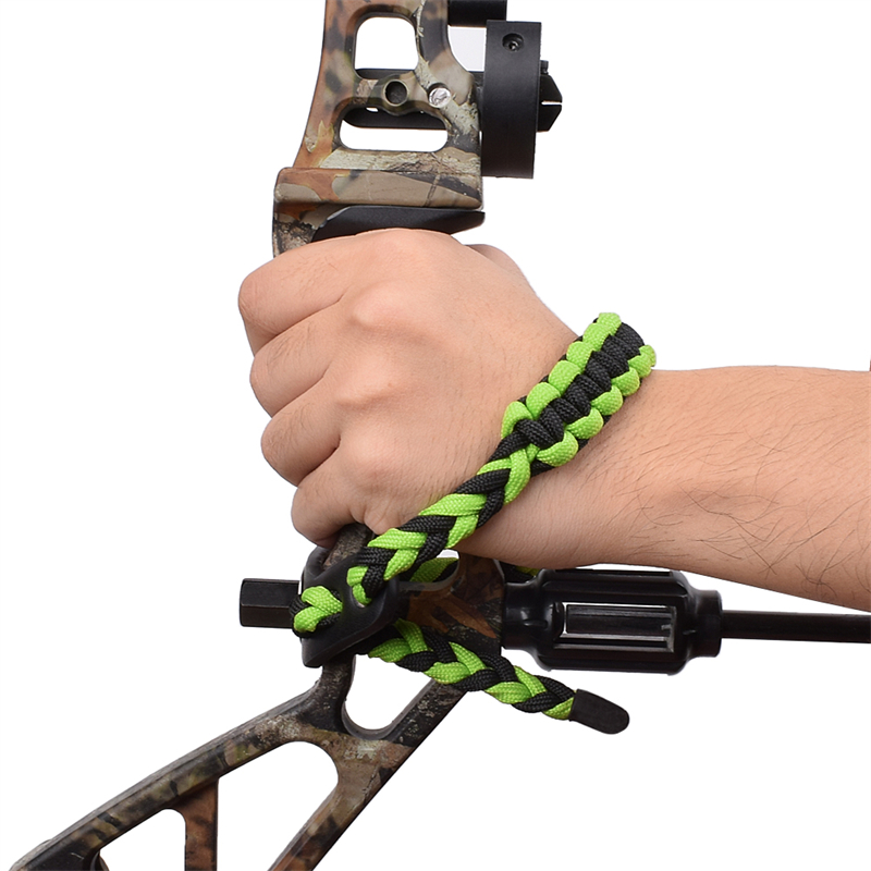 Elong Allamuigh 470015 Wrist Sling Sling Leather Gromet Gromet Green Boghdóireacht Bok Lámhach Fiach