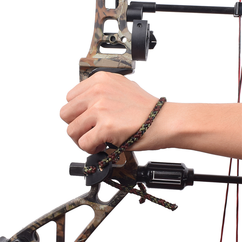 Elong Allamuigh Allamuigh 470017 Wrist Sling Groomet Miotail Leathar Dath Brown Do Lámhach Bogha Boghdóireachta
