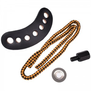 Elong Allamuigh 470018 Wrist Sling Orange Leather Dath Miotal Groomet Trealamh Lámhach Bogha Bogha