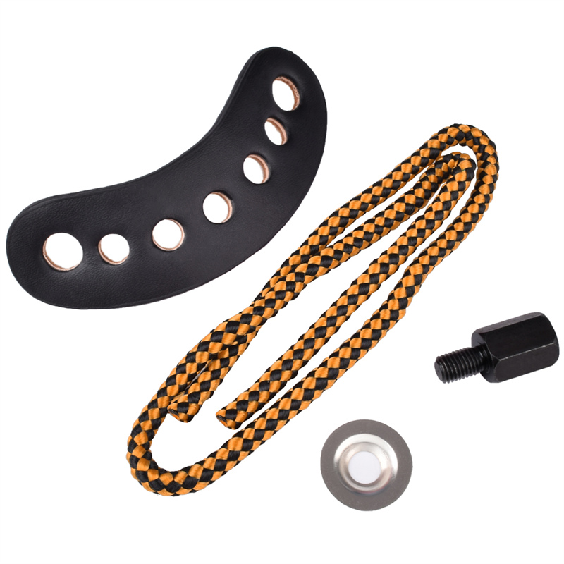 Elong Allamuigh 470018 Wrist Sling Orange Leather Dath Miotal Groomet Trealamh Lámhach Bogha Bogha
