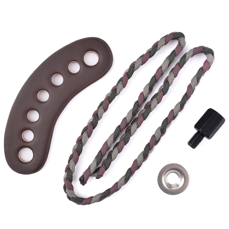 Elong Allamuigh Allamuigh 470011 Wrist Sling Leather Dath Gromad Gray Gray do Lámhach Bogha Boghdóireacht