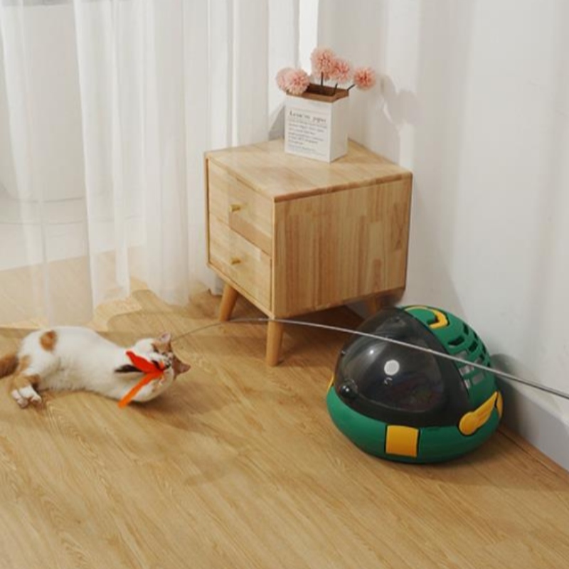 Cat bréagán bréagán greannmhar stick 150cm fada trí-alt Teileascópach slat greannmhar cat idirghníomhach peataí Pet Toy Cat