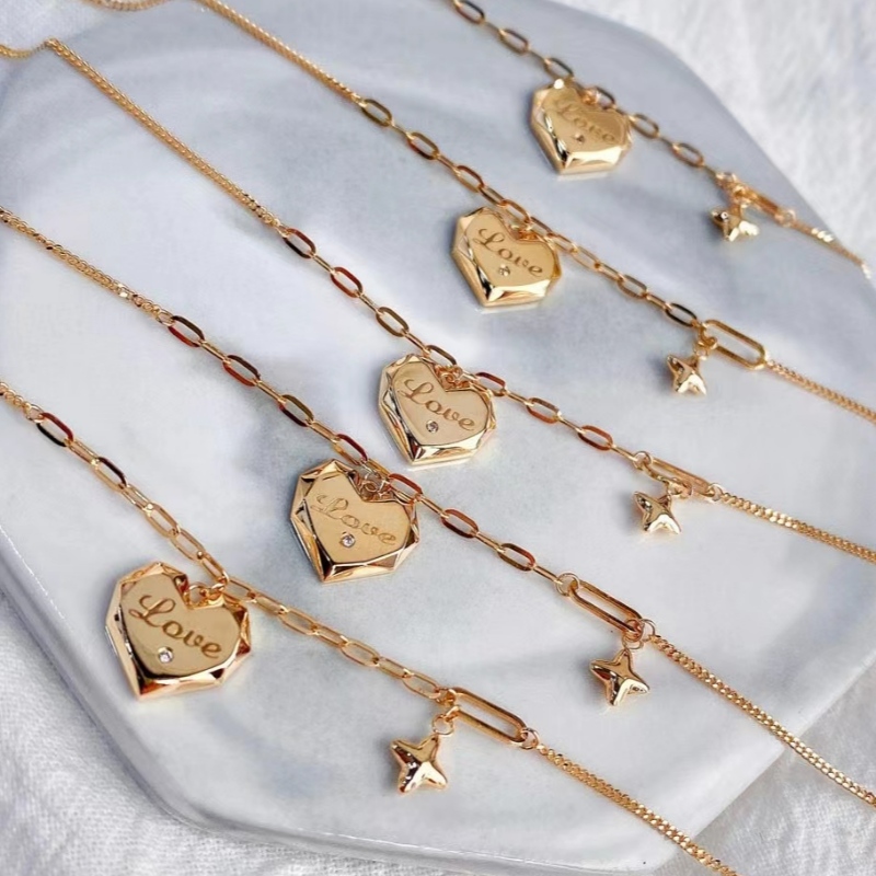 Dearadh faisin an mhonaróra Jewelry Tuochen 18K N14K N10 N9K/Bracelet Stíl Croí Óir do Mhná