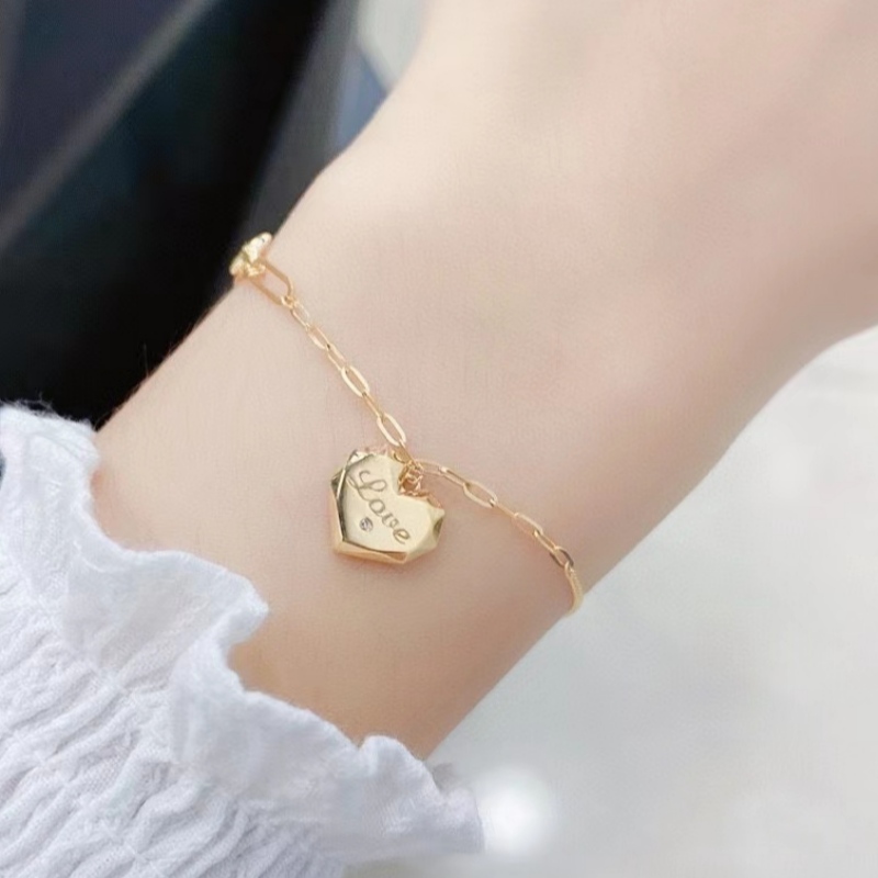 Dearadh faisin an mhonaróra Jewelry Tuochen 18K N14K N10 N9K/Bracelet Stíl Croí Óir do Mhná