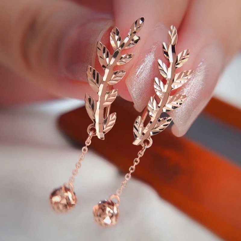 Thugen Jewelry Jewelry 18K Rose Nyellow Gold Faisean Earring Fonsaí Socraigh le haghaidh bronntanais