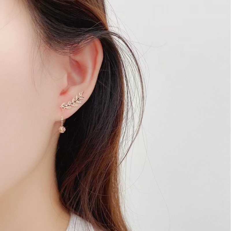 Thugen Jewelry Jewelry 18K Rose Nyellow Gold Faisean Earring Fonsaí Socraigh le haghaidh bronntanais