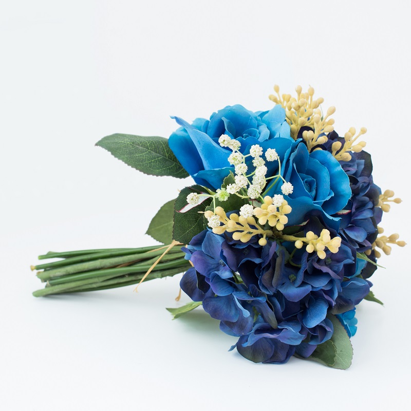 Soláthar Díreach Monarcha Flower Síoda ​​Saorga le haghaidh tábla bainise a mhaisiú