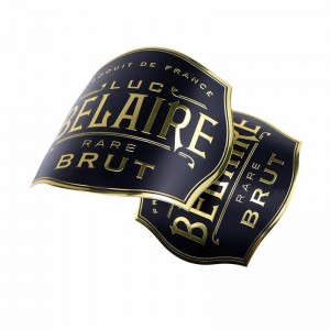 Greamán Alúmam Greamaithint Só Saincheaptha Féin-Adhesiv Greamán Alúmam Greamaithigh Lipéad Fíon Miotal Pearsanta do Bhuidéal Fíon Dearg