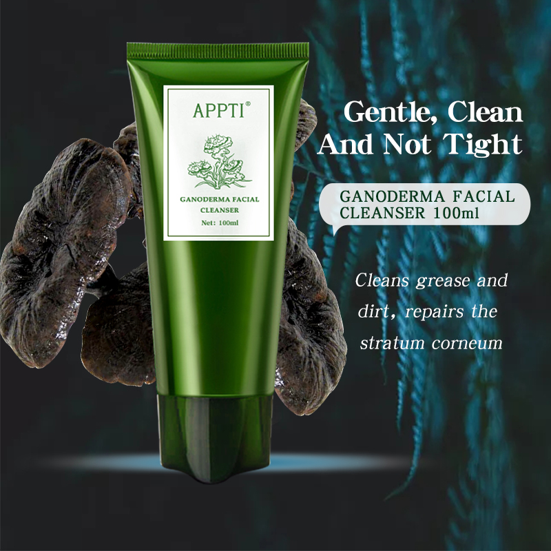 Lipéad príobháideach frith acne aló aló vera aghaidhnigh ghlanadh facial GANODERMA Essence Fash Nigh