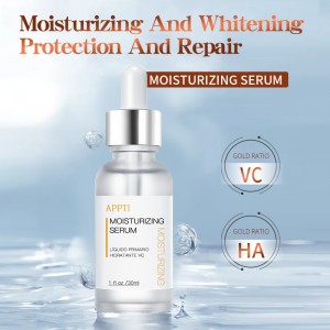 Mórdhíol Mná Hyaluronic Serum Aigéad Whitening agus Moisturizing Cúram Skin Vitimín C Serum