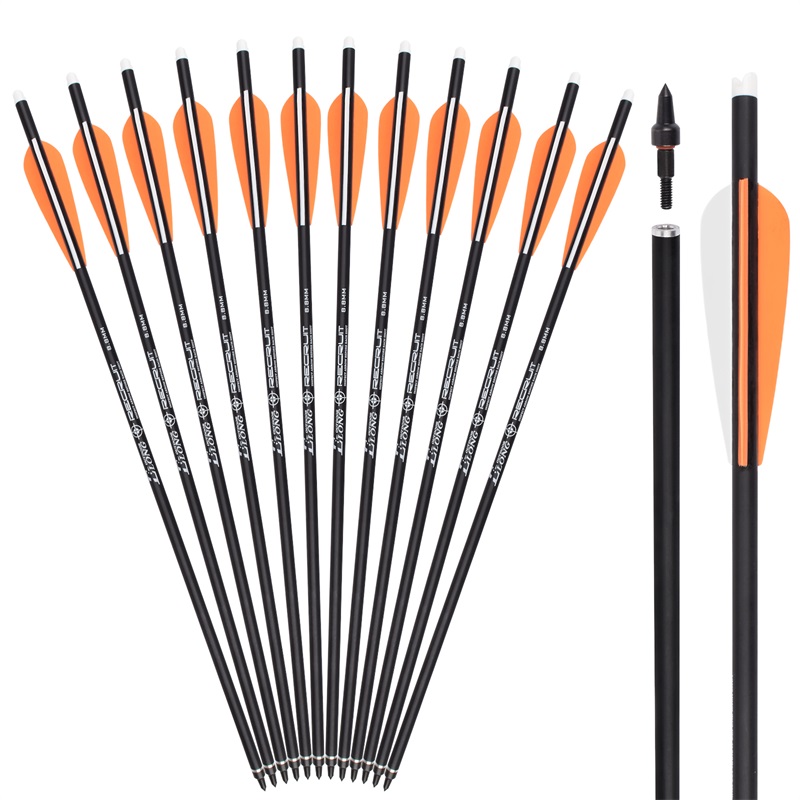 Elong Allamuigh 119668 OD8.8mm Bolts RollDeribleGlass TPU Sruthlíniú Vanes Sruthlíniú Boltaí Crossbow Boghdóireacht