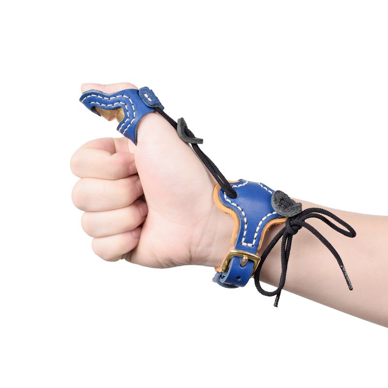 Ulongarrow M Suurus pöidla soomus+Wrist Strap Vibulaskmise tarvikud Sõrme kaitse