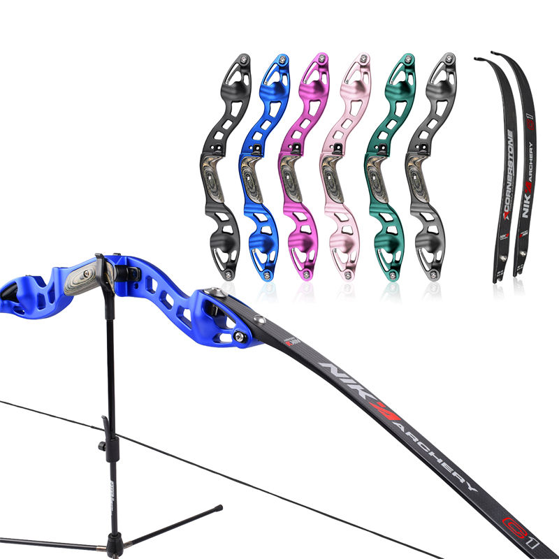 Nika bowery ET-10 62inch RH Alúmanam ILF 19inch Riser Bow Recurve Bow