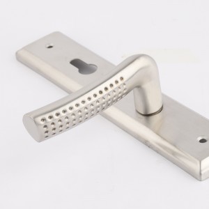 6003 Láimhseáil Doras Pláta Fada Láimhseáil luamhán cruach dhosmálta, glasnua -aimseartha comhaimseartha mortise