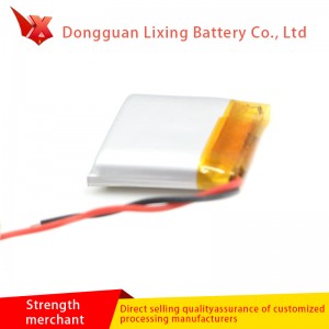 Soláthairtí an déantóra 803030-650Mah 3.7v Battery Litiam Ultra-Thin, Ceallraí Speisialta do Walkman agus táirgí aosach