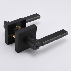 S7804 Neamhlonrach Black Black Keyed Loc Lever le haghaidh doras seachtrach agus doras tosaigh, knob doras tromshaothair