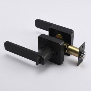 S7801 Cóimhiotal Sinc Doras Trom Glas Loc Lever Tubular, Láimhseáil Iontrála Black Black Keyed