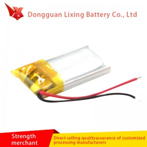 Soláthairtí an déantóra Soláthairtí 401220-3.7V Pacáiste Bog Polymer Battery agus 60Mah ceallraí saincheaptha le haghaidh headset Bluetooth