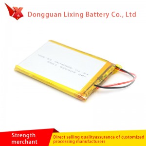 Soláthar mór de 3.7v Battery 606090 Polymer Polymer Litiam Polymer Bog Battery 4000Mah ceallraí cosanta comhshaoil