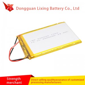 Soláthar mór de 3.7v Battery 606090 Polymer Polymer Litiam Polymer Bog Battery 4000Mah ceallraí cosanta comhshaoil
