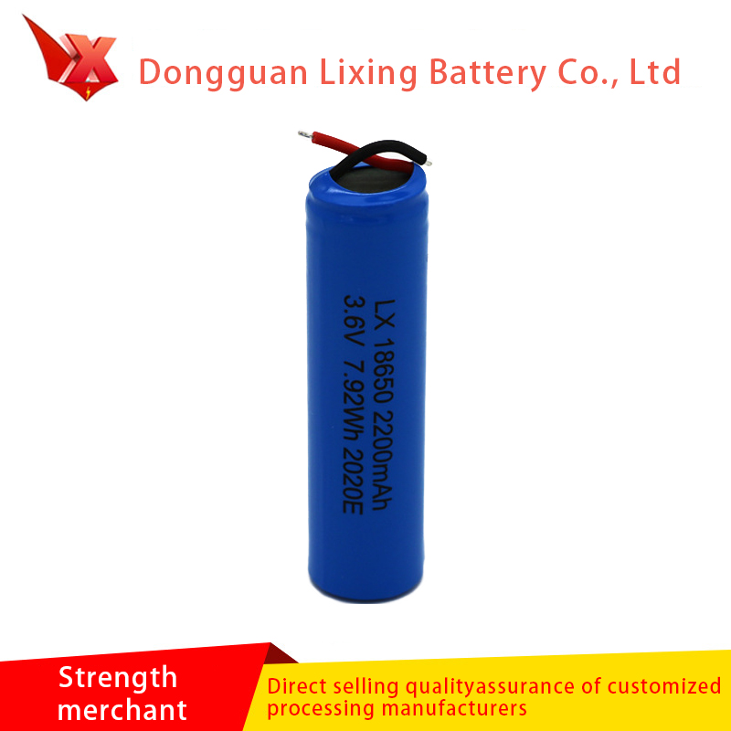 Díolacháin mhonarcha 18650 litiam 2200mAh ceallraí feithicle leictreacha 3.7v Tá deimhniúneamh-un38 ag ceallraí gréine cille
