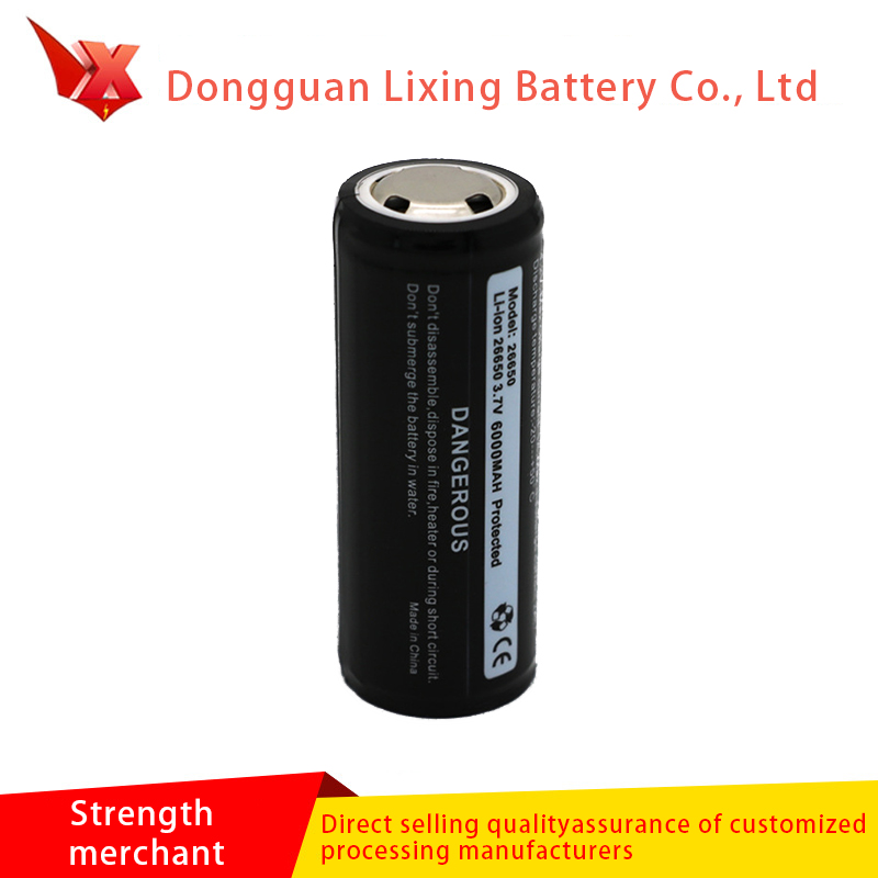 Soláthairtí Monaróir 5000Mah Polymer Battery Uimh. 2 Battery Rechargeable le haghaidh 32650 Flashlight Battery Litiam
