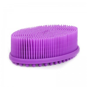 Exfoliating scrubber comhlacht silicone, folctha scuab