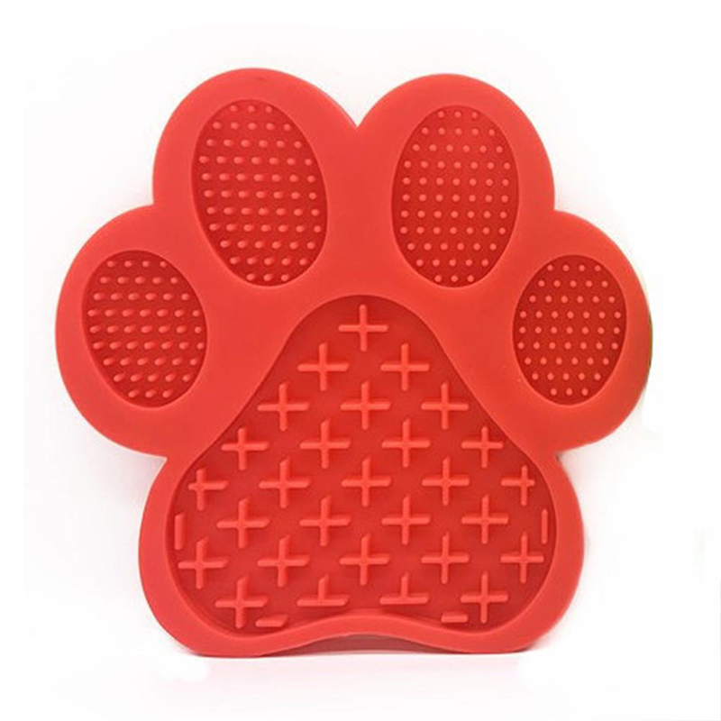 Silicone ag licking mataí le suctions go balla do mhadraí peataí